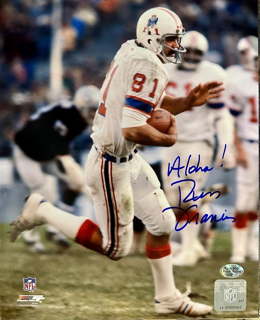Russ Francis (Patriots) signed 8x10 - Sureshot COA